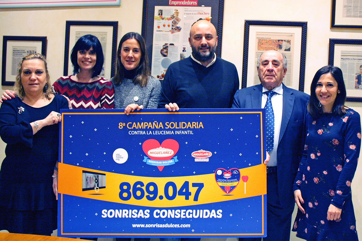 Fotografía del cierre de la campaña Sonrisas Dulces