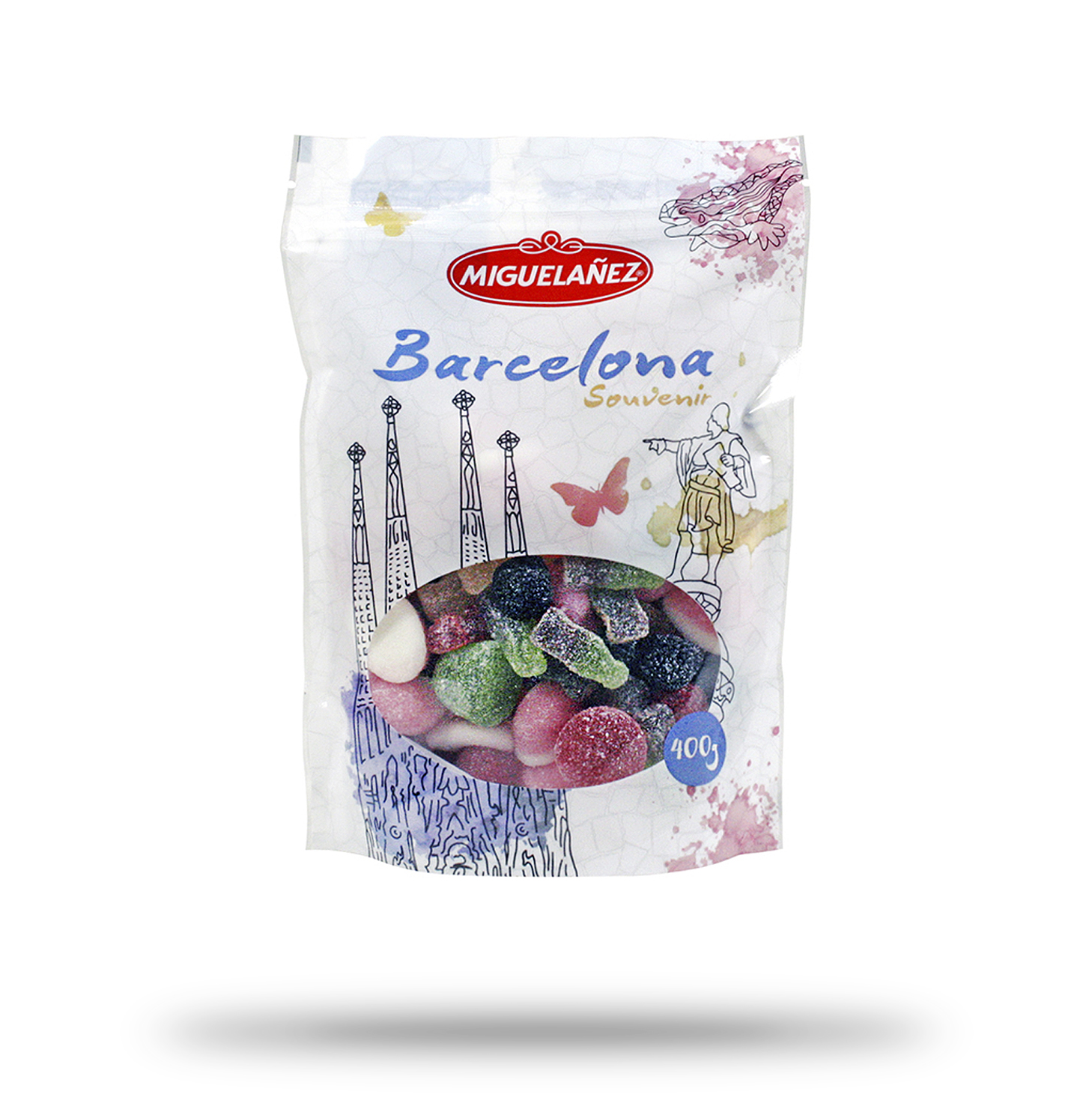 Doypack Souvenir Barcelona. 400 g.